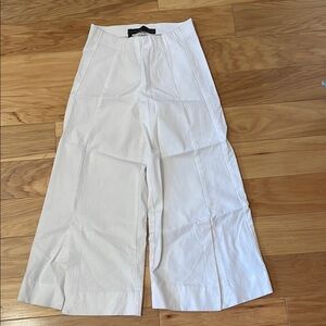 Porto White Wide-Leg Pants